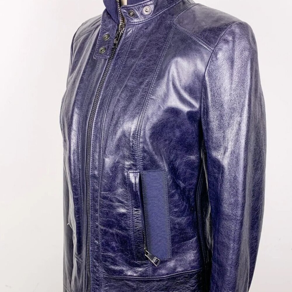 Dolce & Gabbana Vintage Café Racer Style Leather Jacket - Picture 7 of 7